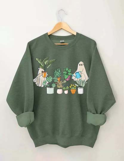 Ghost Plant Lady Sweatshirt-carlalin
