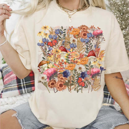 Spring wildflower Nature Lover T-Shirt-carlalin