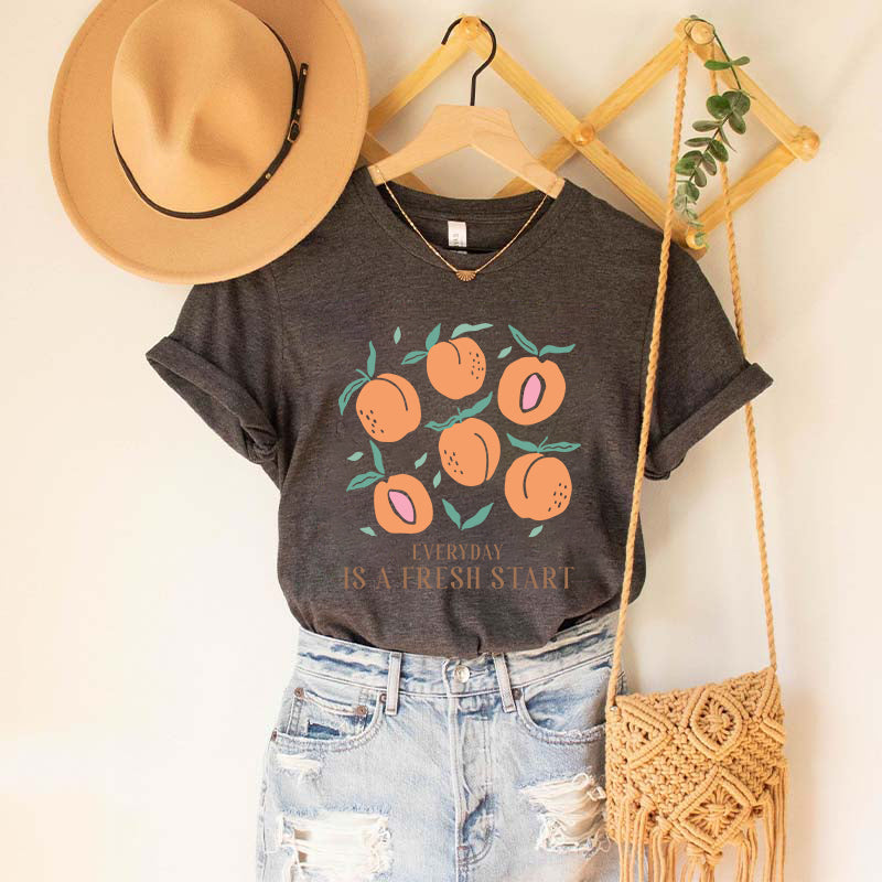 Everyday Is A Fresh Start Fruit Plant T-Shirt-carlalin