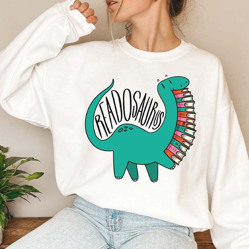 Dinosaur Reading Sweatshirt 