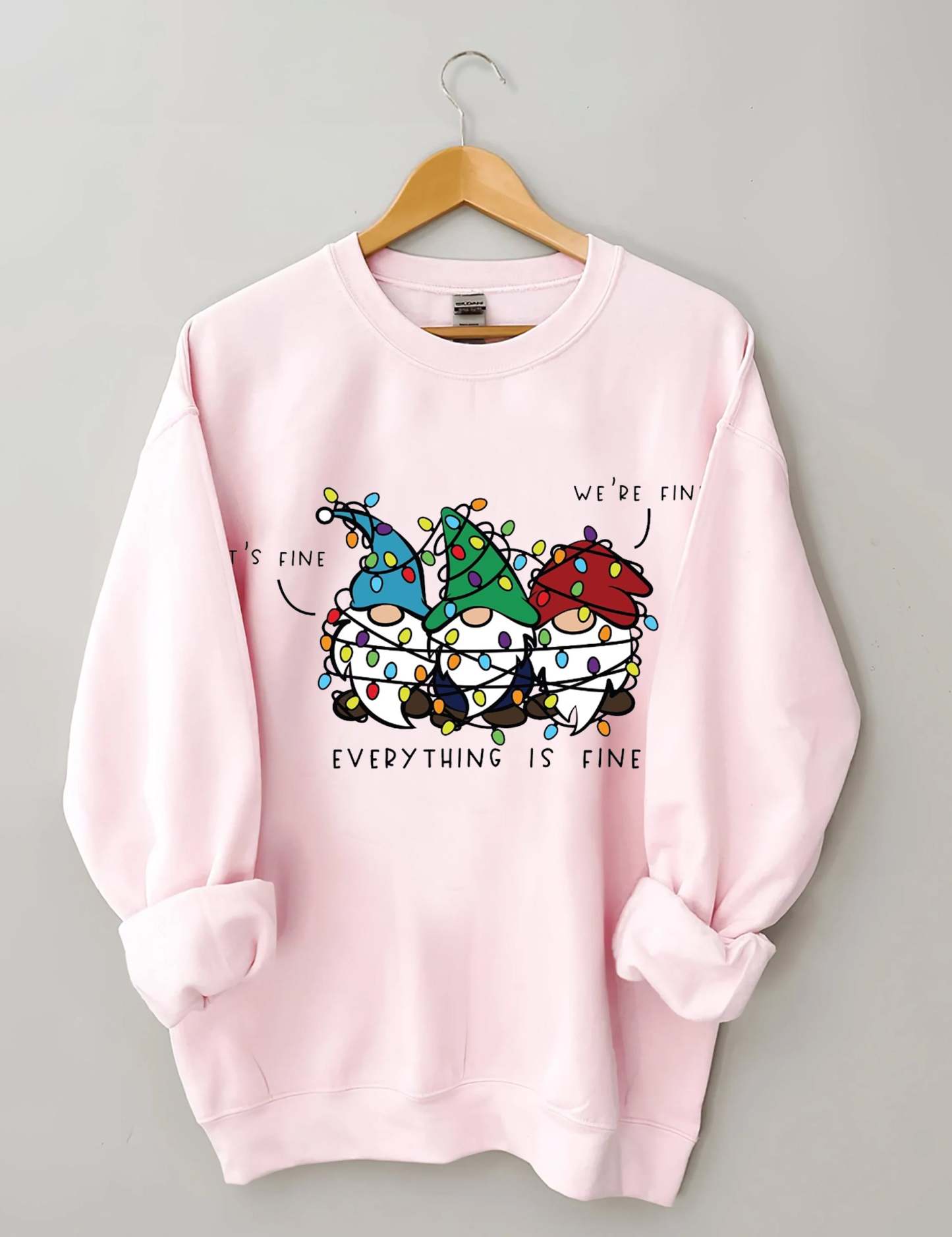 It’s Fine We’re Fine Everything Is Fine Sweatshirt-carlalin