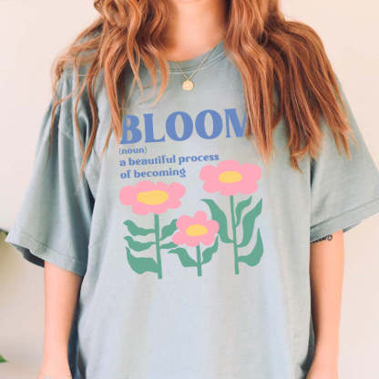 Inspirational Boho Flower Bloom T-Shirt-carlalin