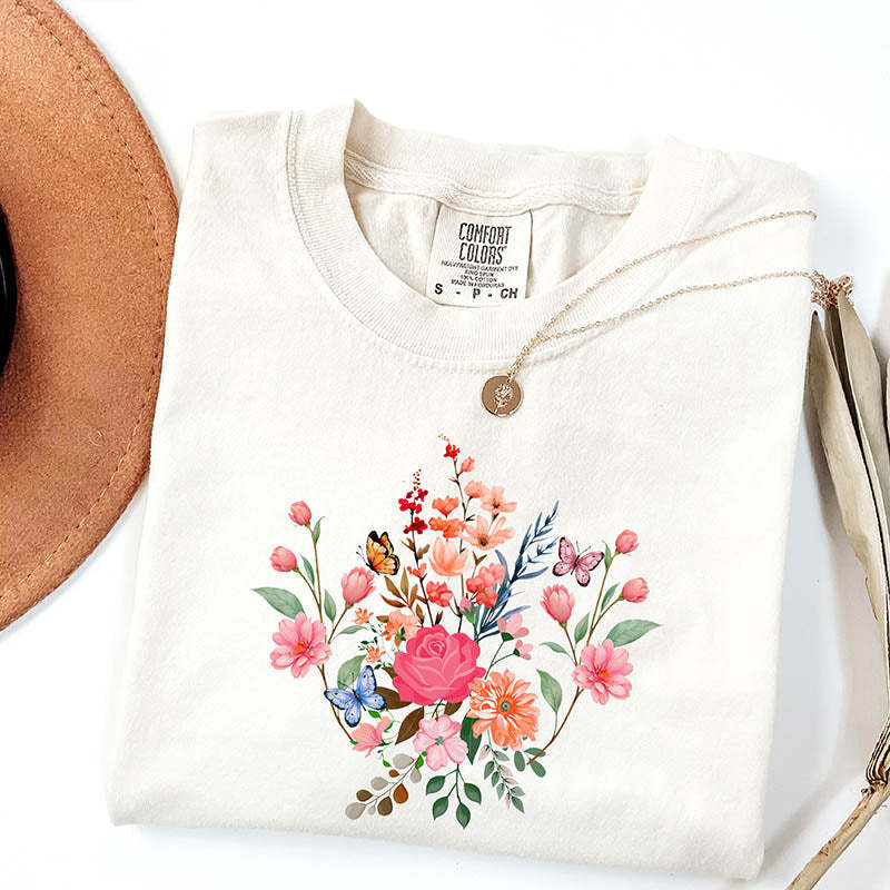 Cute Mothers Day Wildflower T-Shirt-carlalin