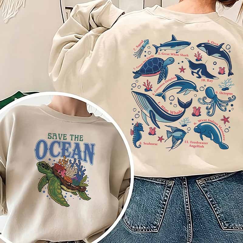 Save The Ocean Sweatshirt-carlalin