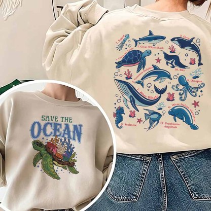 Save The Ocean Sweatshirt-carlalin