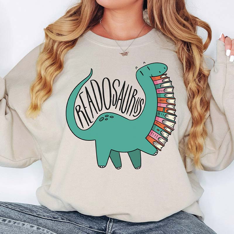 Dinosaur Reading Sweatshirt 