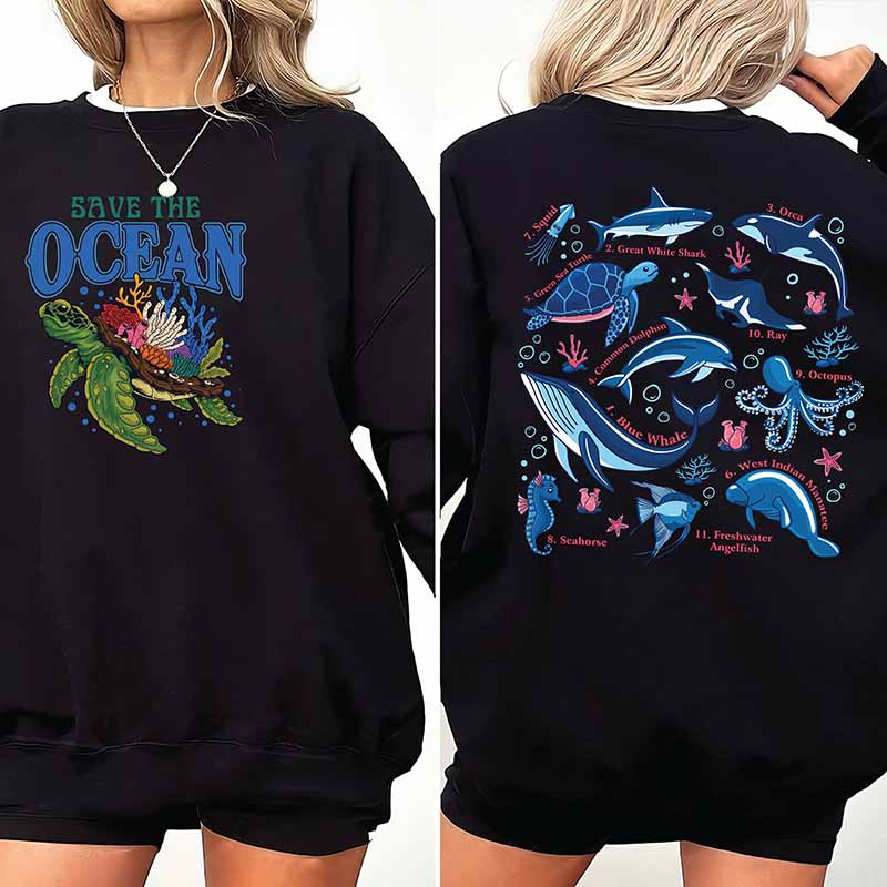 Save The Ocean Sweatshirt-carlalin