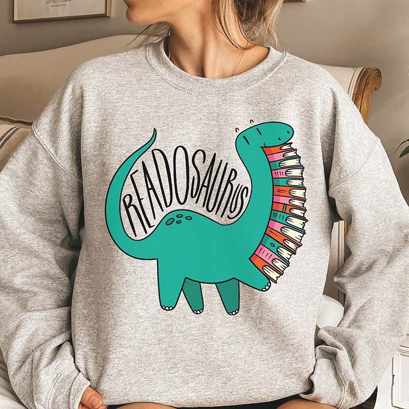 Dinosaur Reading Sweatshirt 