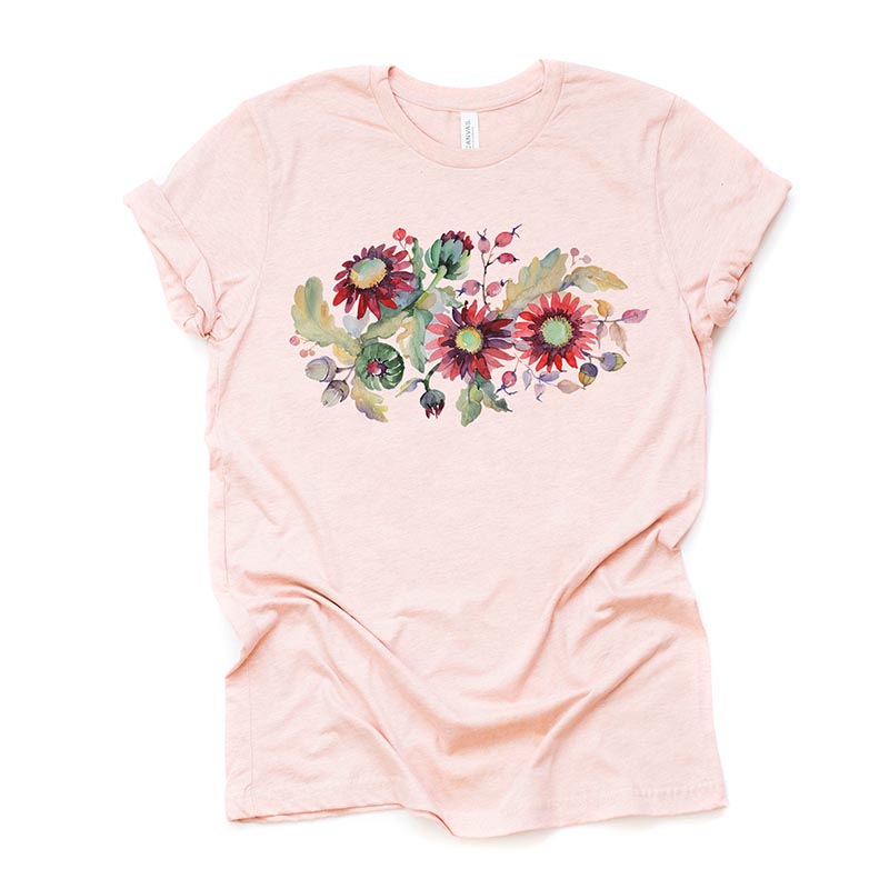 Beautiful Red Sunflowers T-Shirt-carlalin