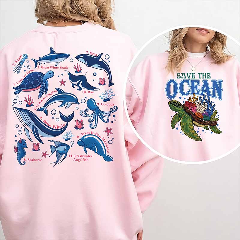 Save The Ocean Sweatshirt-carlalin