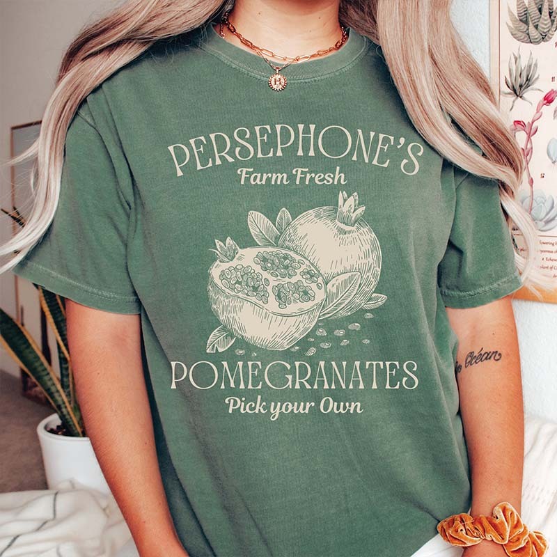 Persephone's Pomegranate Bookish T-Shirt-carlalin