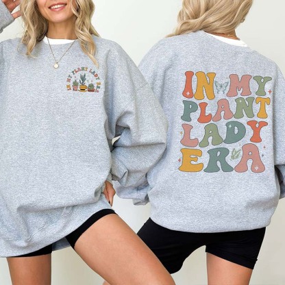In My Plant Lady Era Gardeners Sweatshirt-carlalin