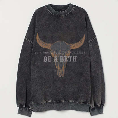 Vintage Boho Cow Skull  Sweatshirt-carlalin