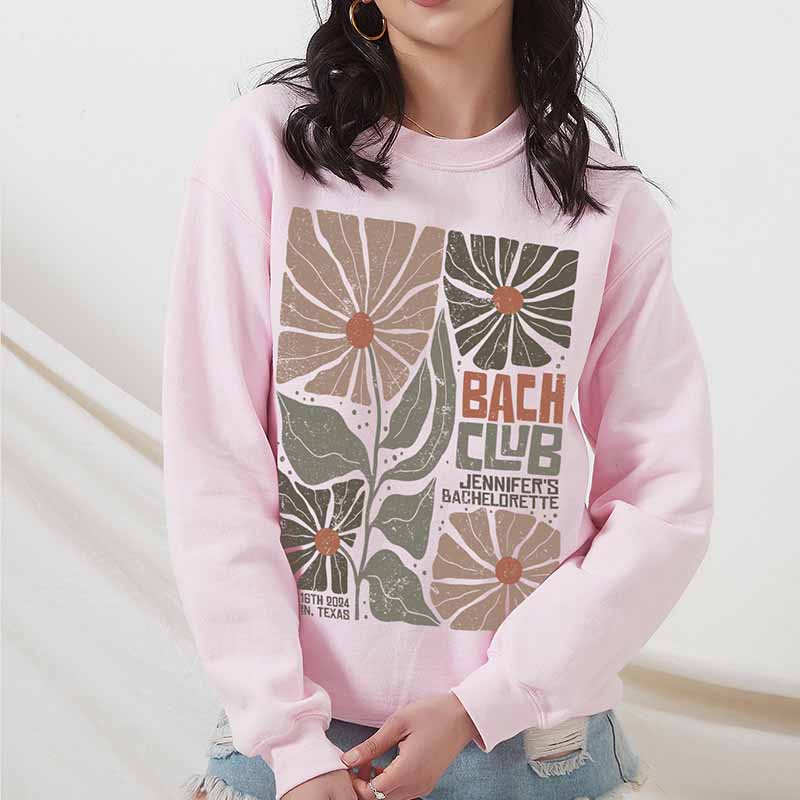 Bach Club Floral Bridal Party Sweatshirt-carlalin