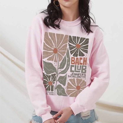 Bach Club Floral Bridal Party Sweatshirt-carlalin
