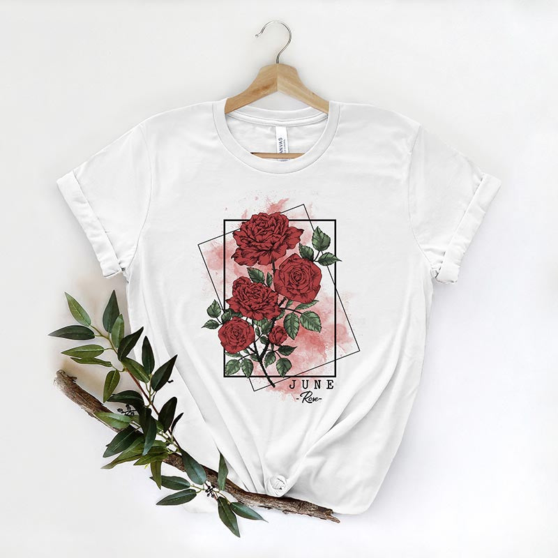 Rose Flowers Floral Gifts T-Shirt-carlalin