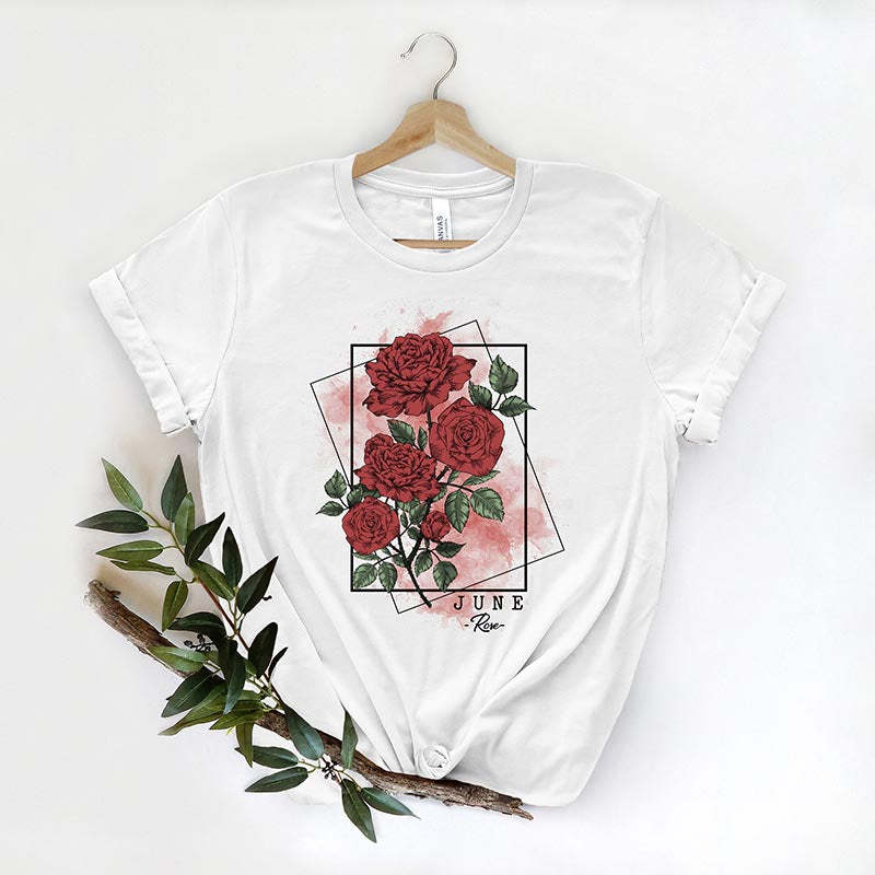 Rose Flowers Floral Gifts T-Shirt-carlalin
