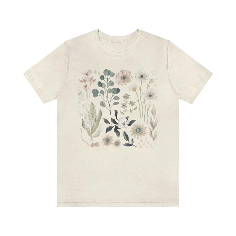 Forestcore Flowers Botanical T-Shirt-carlalin