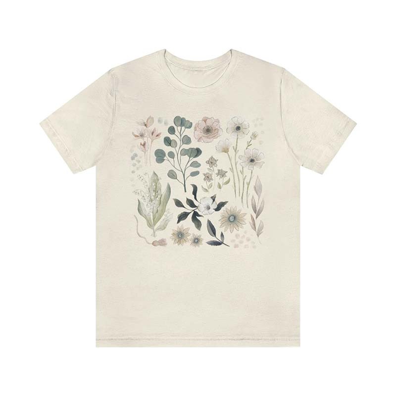 Forestcore Flowers Botanical T-Shirt-carlalin