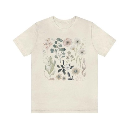 Forestcore Flowers Botanical T-Shirt-carlalin