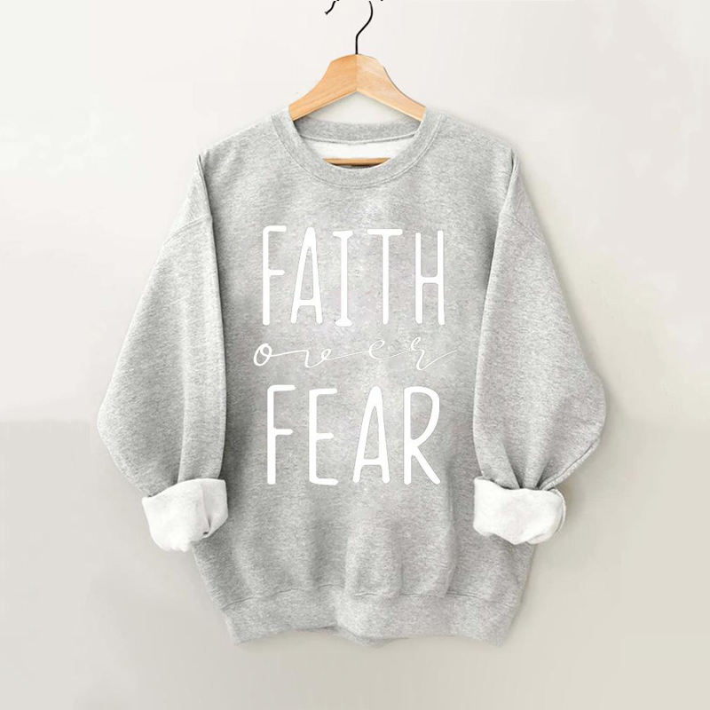 Faith Over Fear Vintage Gym Sweatshirt-carlalin