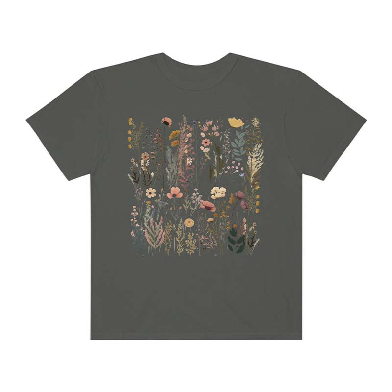 Pastel Floral Nature Garden Lover Gift T-Shirt-carlalin