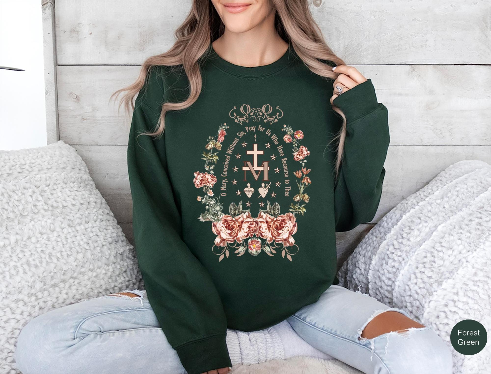 Magic Medal Flower Sweatshirt