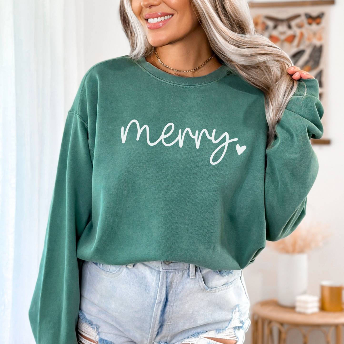 Comfort Colors Merry Christmas Sweatshirt