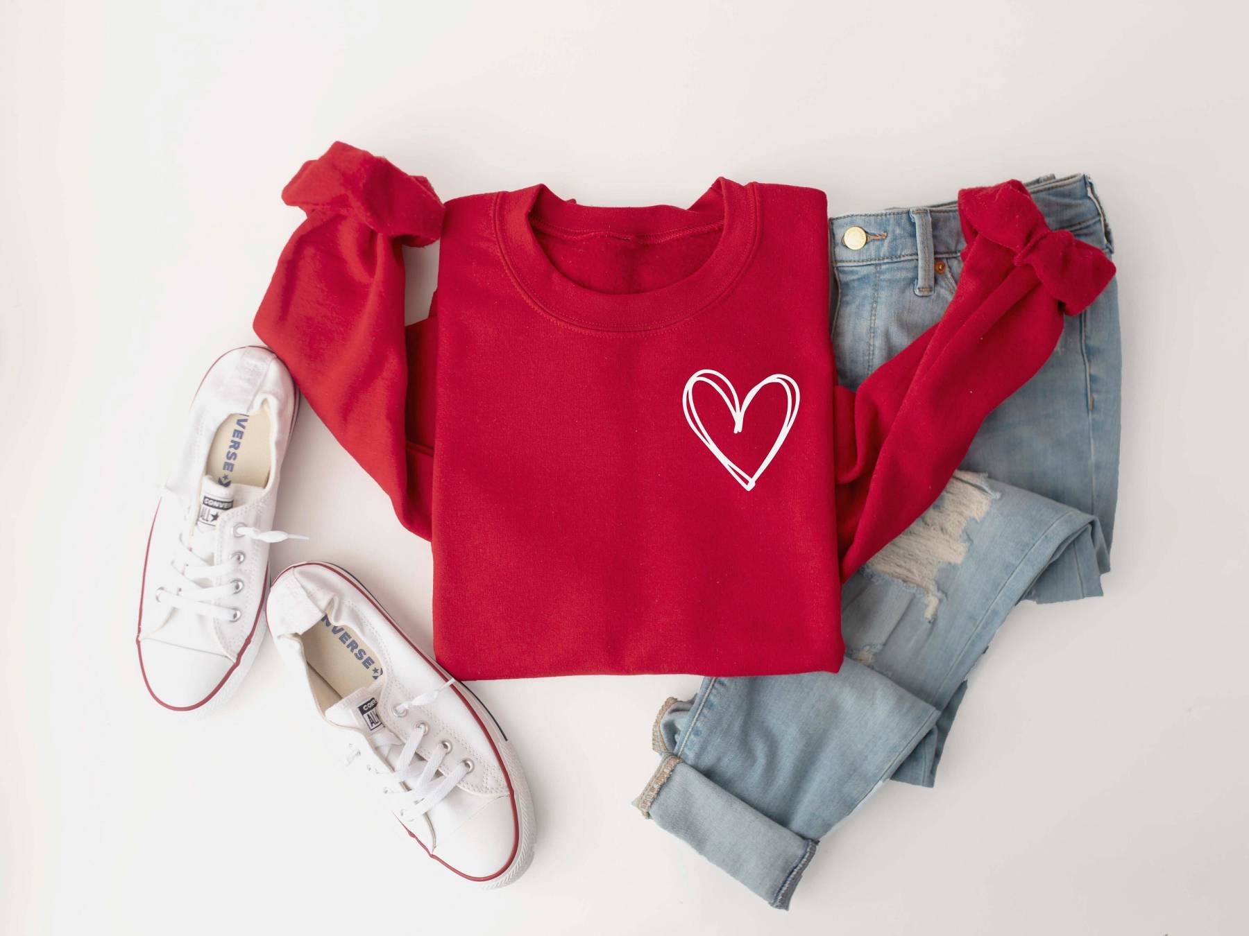 Heart Crewneck Sweatshirt