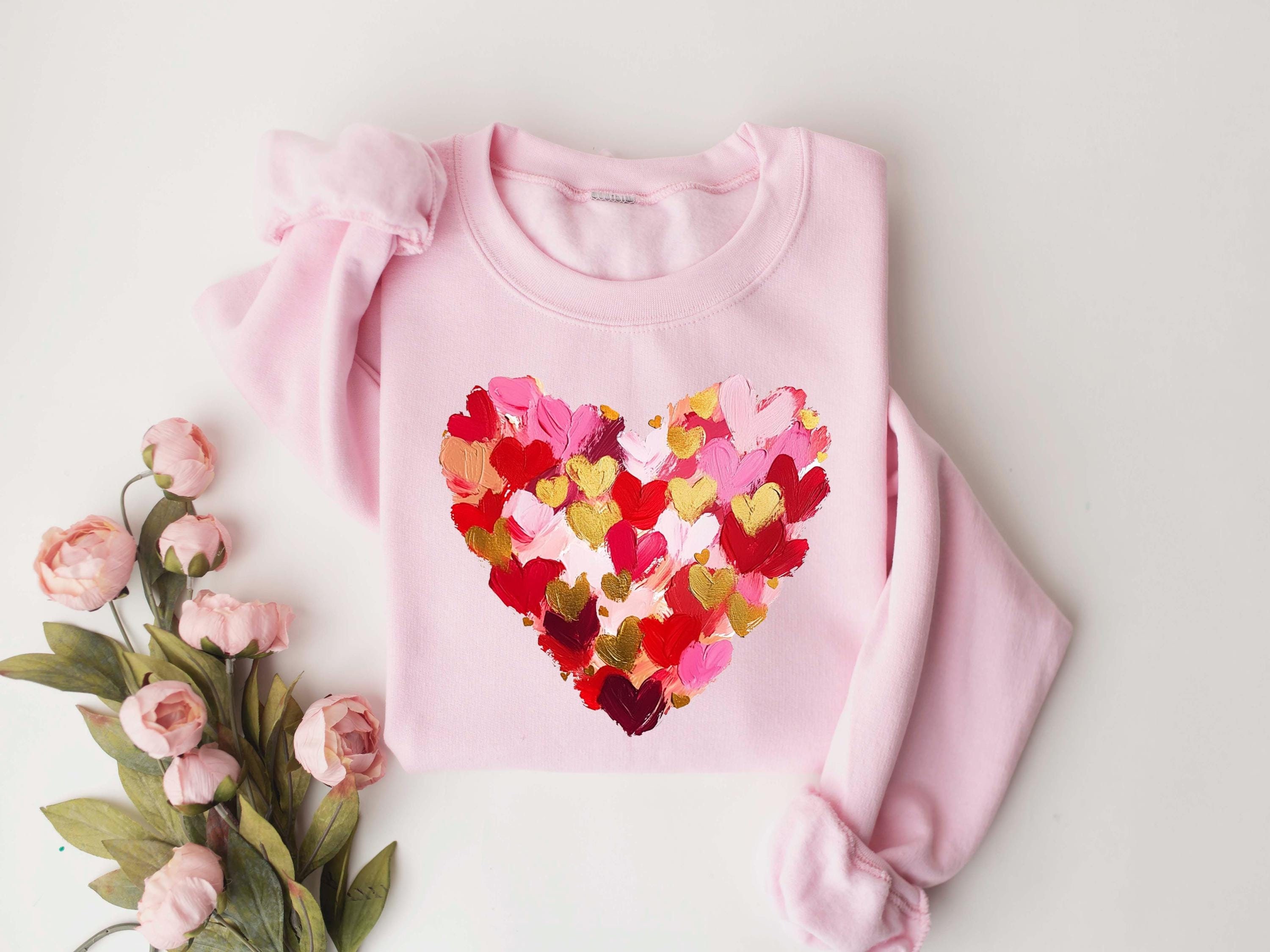 Valentine's Day heart shaped sweatshirt