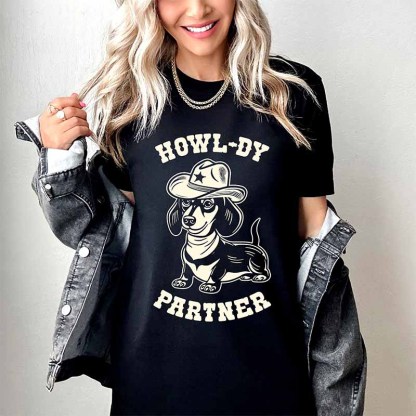 Dachshund Cowbow Of Dog  T-Shirt