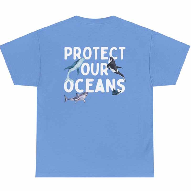 Protect Our Oceans  Of  Save The Sharks T-Shirt-carlalin