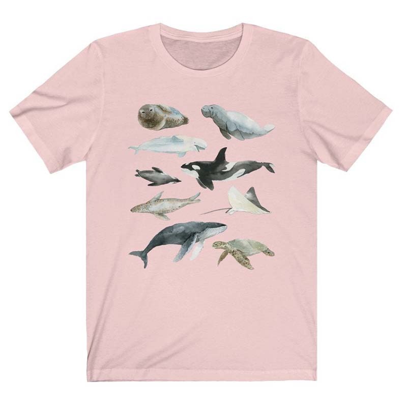 Marine Life  Marine Biology T-Shirt Marine Animal Gift For Grils