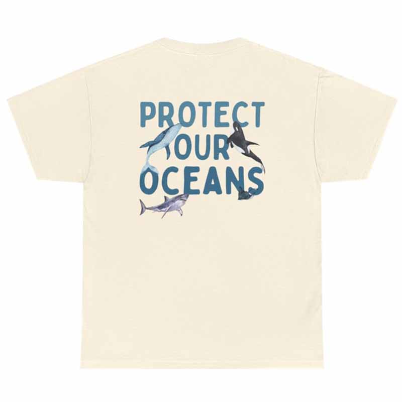 Protect Our Oceans  Of  Save The Sharks T-Shirt-carlalin