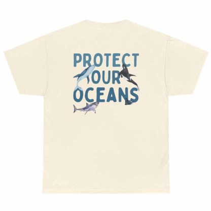 Protect Our Oceans  Of  Save The Sharks T-Shirt-carlalin