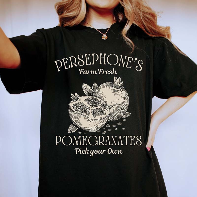 Persephone's Pomegranate Bookish T-Shirt-carlalin