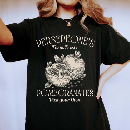 Persephone's Pomegranate Bookish T-Shirt-carlalin