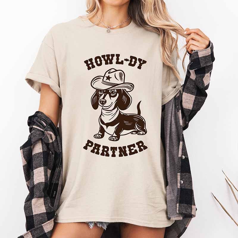 Dachshund Cowbow Of Dog  T-Shirt