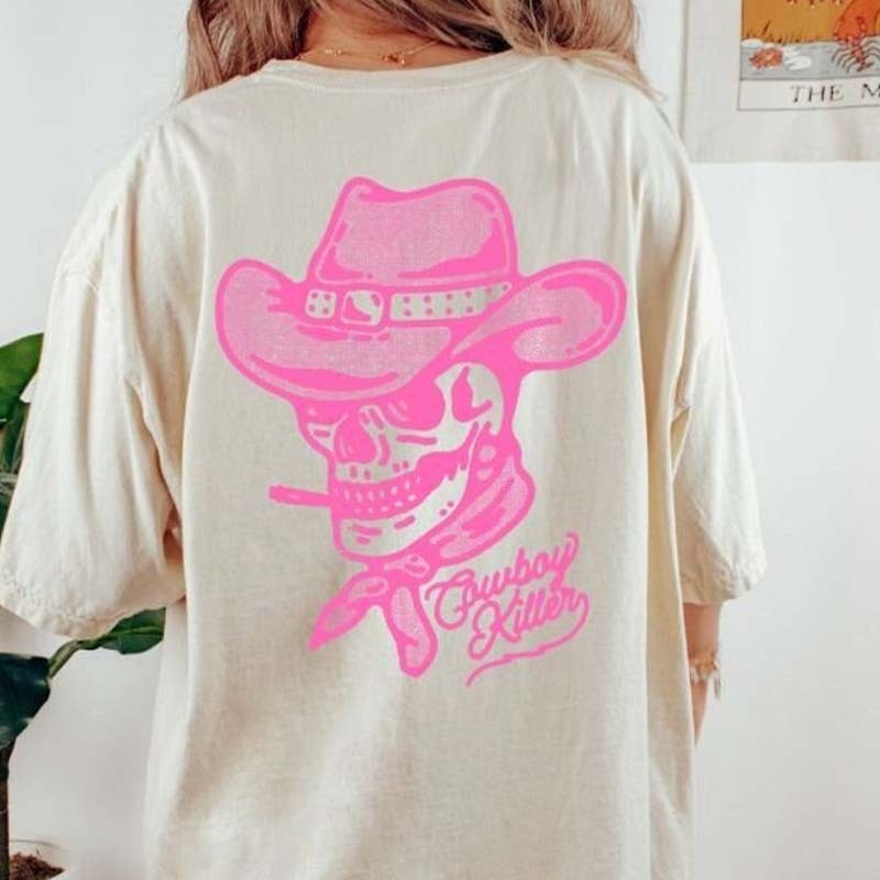 Burning Man Cowboy Killer T-Shirt-carlalin