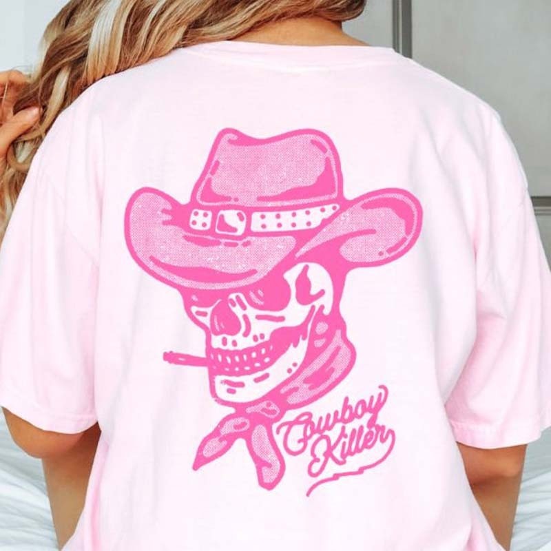 Burning Man Cowboy Killer T-Shirt-carlalin