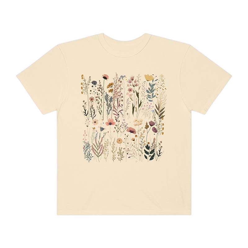 Pastel Floral Nature Garden Lover Gift T-Shirt-carlalin