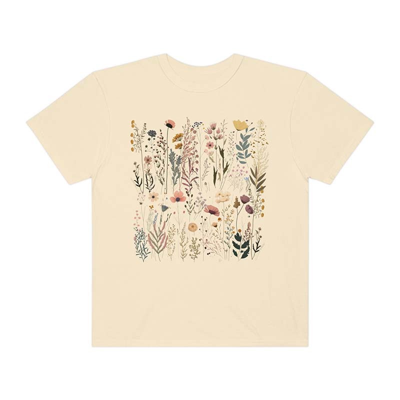 Pastel Floral Nature Garden Lover Gift T-Shirt-carlalin