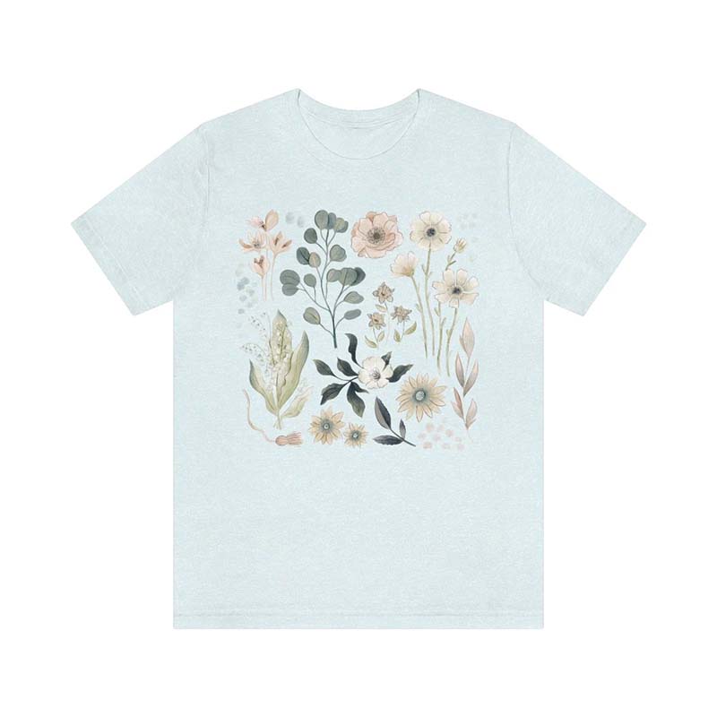Forestcore Flowers Botanical T-Shirt-carlalin