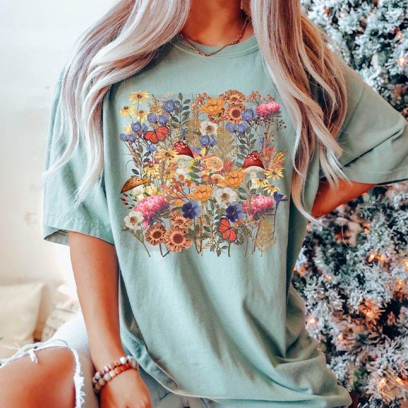 Spring wildflower Nature Lover T-Shirt-carlalin