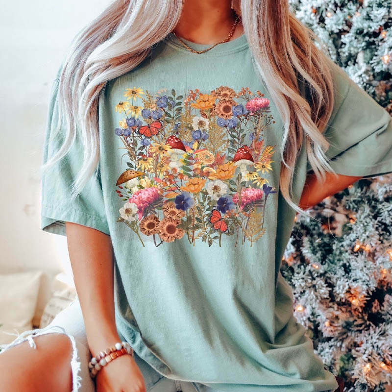 Spring wildflower Nature Lover T-Shirt-carlalin