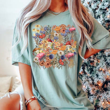 Spring wildflower Nature Lover T-Shirt-carlalin