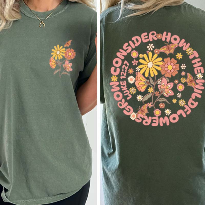 Boho Bible Verse Faith Based Trendy T-Shirt-carlalin
