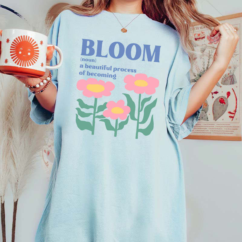 Inspirational Boho Flower Bloom T-Shirt-carlalin