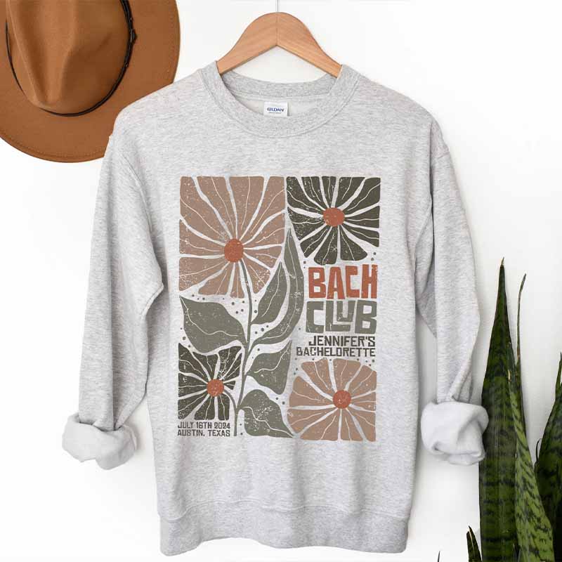 Bach Club Floral Bridal Party Sweatshirt-carlalin