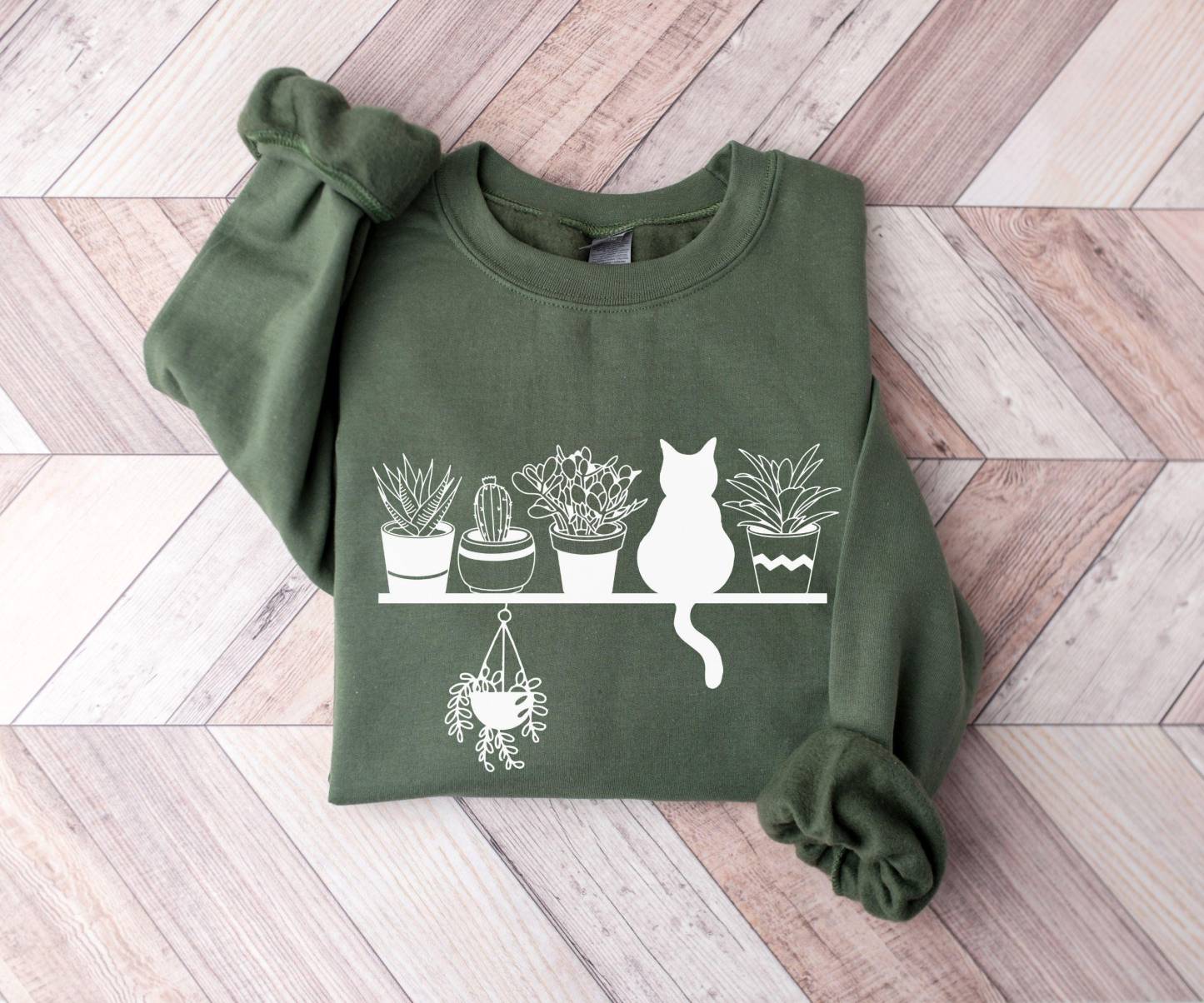 Cats And Plants Sweatshirt
